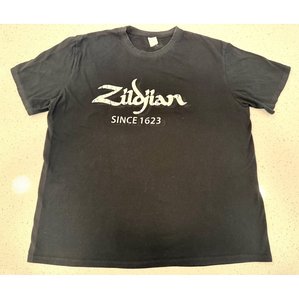 Zildjian Graphic T-Shirt Mens XL Black Excellent Casual Music Drummer Tee